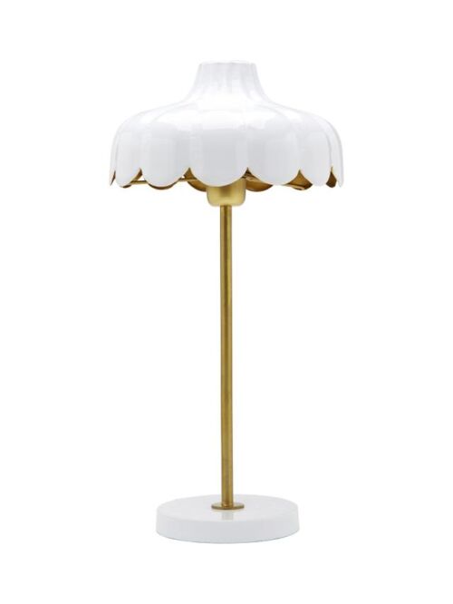 Lampada Charlottina Design con paralume bianco MI51